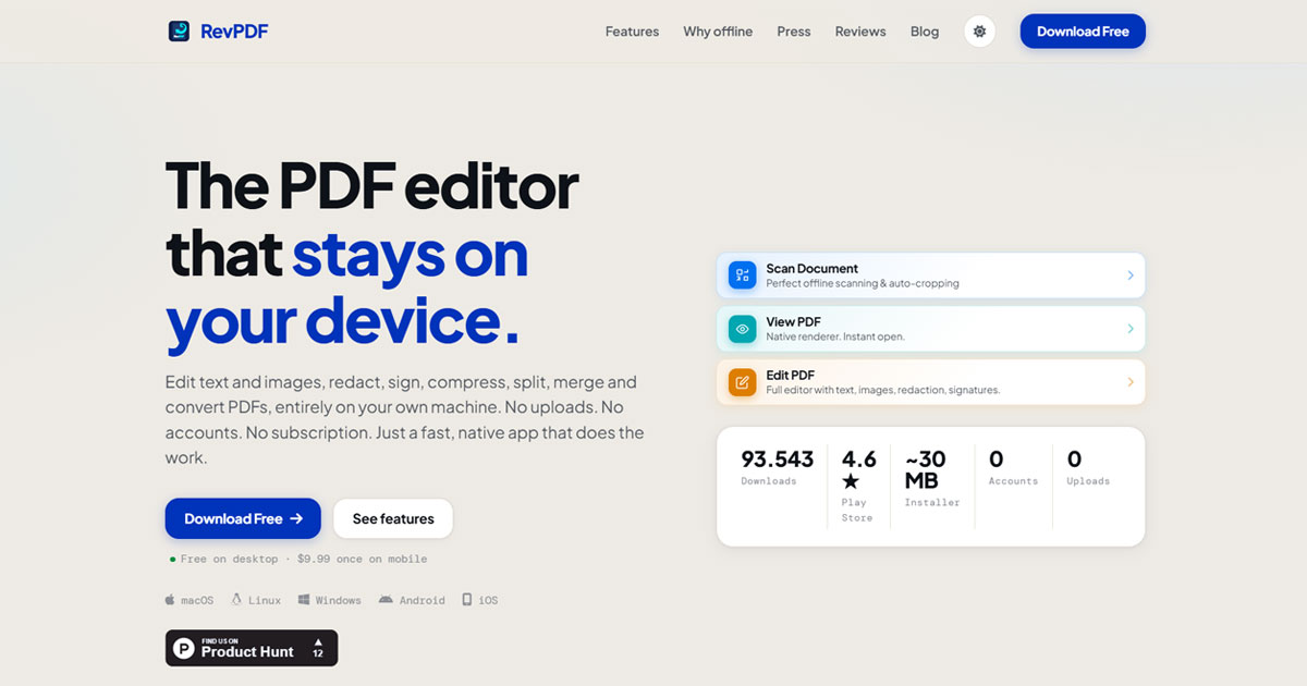 RevPDF